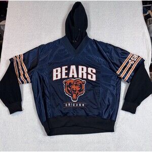 Chicago Bears NFL Jersey Hoodie (Double-Layer) Sweatshirt Adult Men 3XL